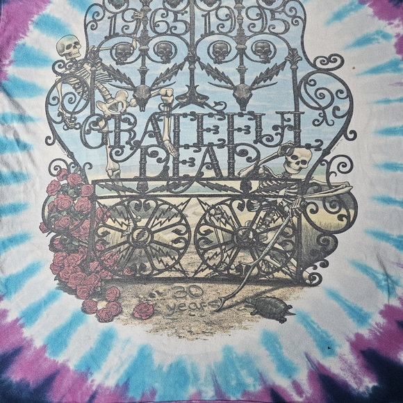 Vintage 90’s Grateful Dead Liquid Blue Band Tee Shirt Large.  Rare. Great Shape - Picture 8 of 12